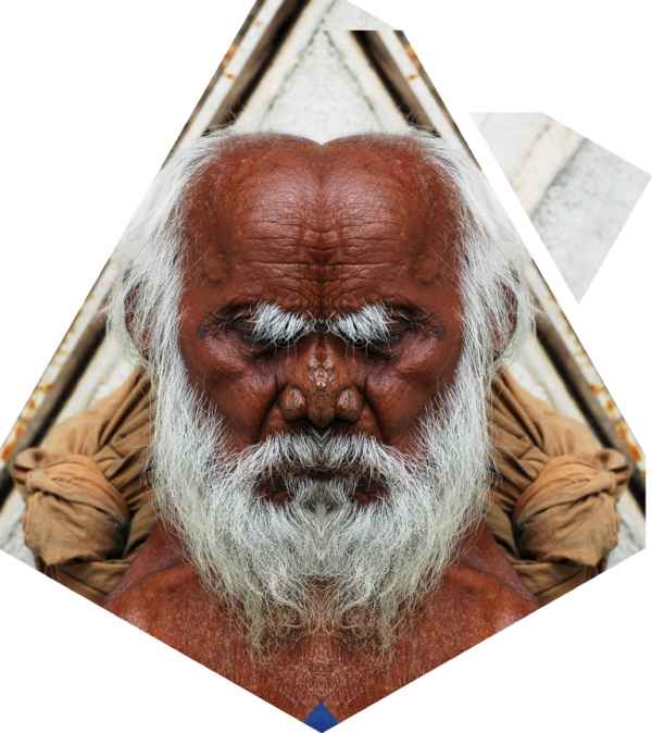 Creation of Portrait of the Guru: Step 1